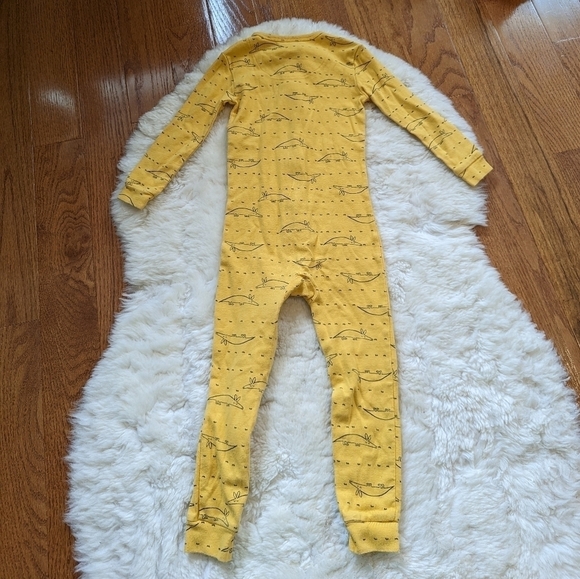 BABY Gap yellow ants and anteater one piece pajamas pj's - Picture 3 of 4